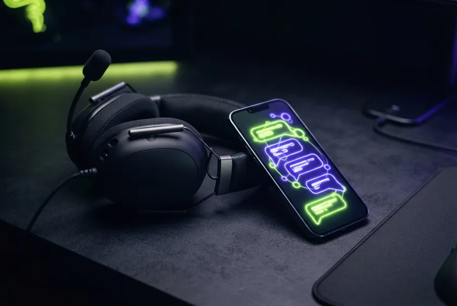 Illustration : casque et smartphone — le support client LuckyBoom 24h/24
